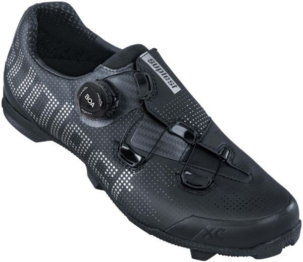 Suplest Schuhe Edge Performance Crosscountry BOA IP1, Carbon Composite, Black/Silver