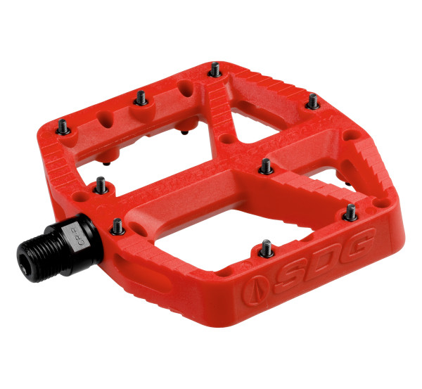 SDG COMP Pedal/pédale, 110 mm x 105 mm. Red.