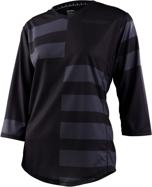 Troy Lee Designs Mischief Jersey Women, Split Stripe Black