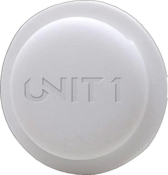 Unit1 Airtag Halter Helm Sparky, White