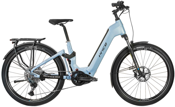 Price Silver blue E-Trekking Fully Tiefeinsteiger Bosch SS Gr. S