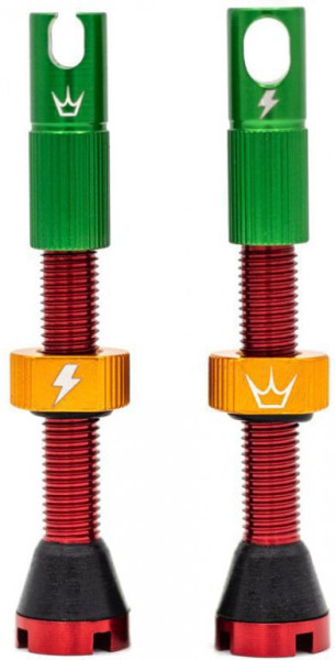 Chris King Tubeless Valves MKII, Rasta, 42mm