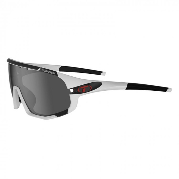 Sonnenbrille Sledge, Matte White, Smoke/AC Red/Clear