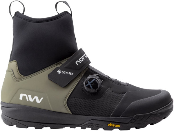 Northwave Schuhe Kingrock Plus GTX, 42, FW23, Trail/AM, Black/Forest Green