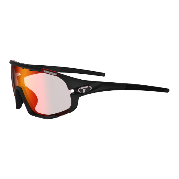 Sonnenbrille, SLEDGE, Matte Black, Clarion Red Fototec