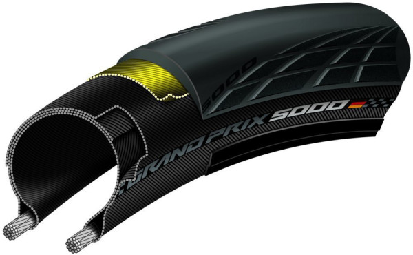 Grand Prix 5000, 700x25C, faltbar, Black Chili