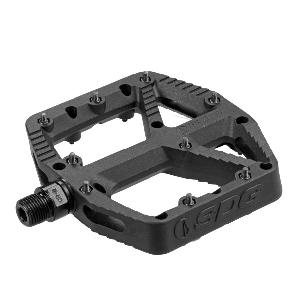 SDG COMP Pedal/pédale, 110 mm x 105 mm. Black.