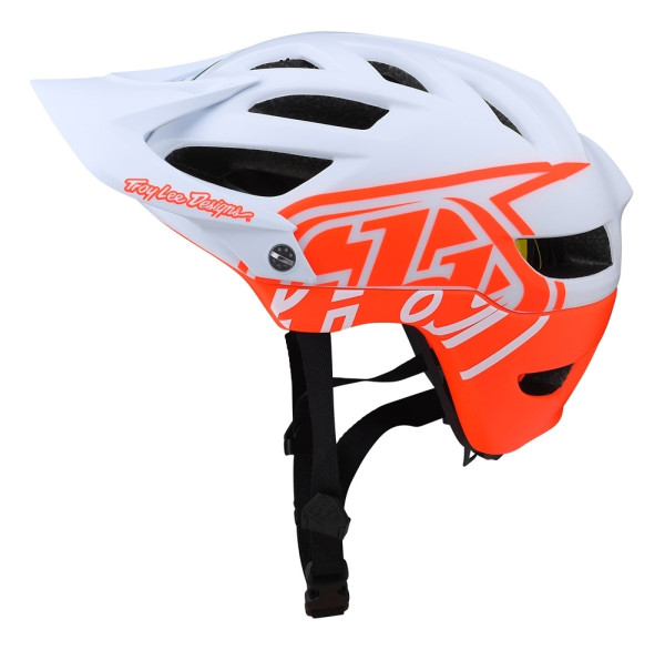 Troy Lee Designs A1 Helmet w/Mips Youth One Size, Classic Rocket Red