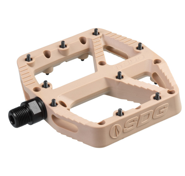 SDG COMP Pedal/pédale, 110 mm x 105 mm. Tan.