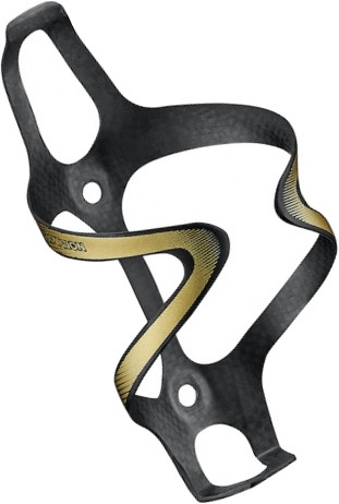 Ciclovation Bidonhalter Premium Carbon Cage, Carbon, Flash Gold