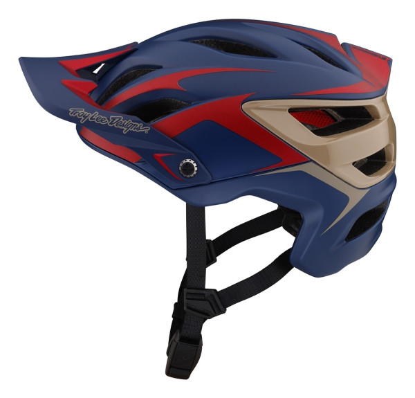 Troy Lee Designs A3 Helmet w/Mips XL/XXL, Fang Dk Blue/Burgundy