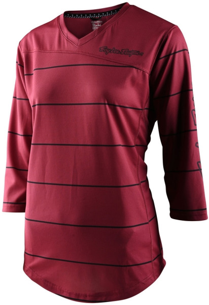 Troy Lee Designs Mischief Jersey Women, Pinstripe Elderberry