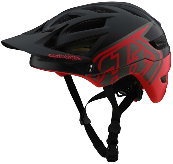 Troy Lee Designs A1 Helmet w/Mips, Classic Black/Red