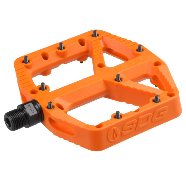 SDG COMP Pedal/pédale, 110 mm x 105 mm. Orange.