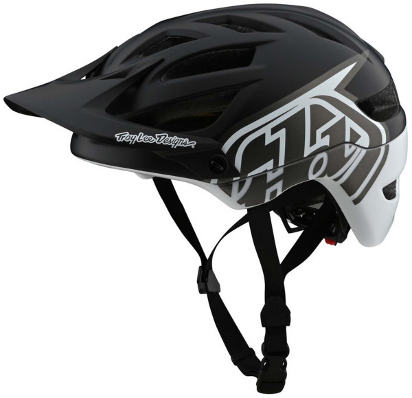 Troy Lee Designs A1 Helmet w/Mips, Classic Black/White